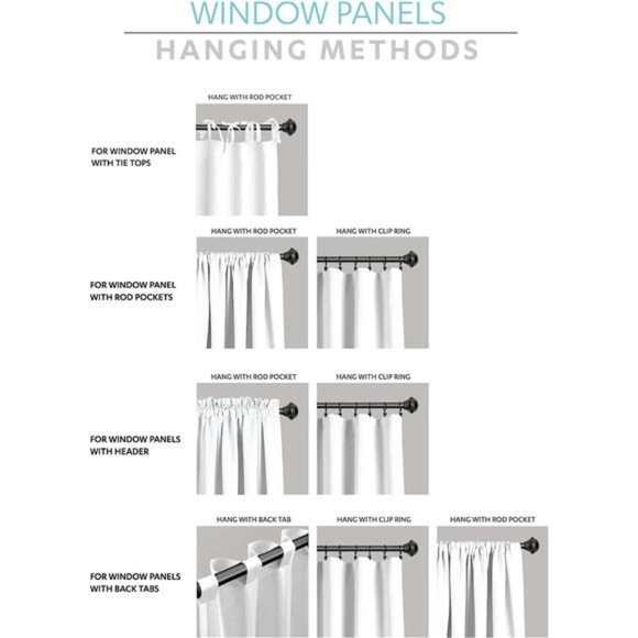 Linen Button Farmhouse Valance, 18"L x 84"W, Linen - Picture 6 of 7